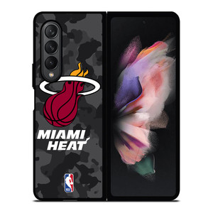 MIAMI HEAT BLACK CAMO Samsung Galaxy Z Fold 3 Case Cover