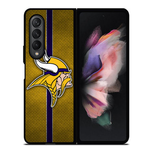 MINNESOTA VIKINGS NFL METAL STRIPE Samsung Galaxy Z Fold 3 Case Cover MINNESOTA VIKINGS NFL METAL STRIPE Samsung Galaxy Z Fold 3 Case Cover