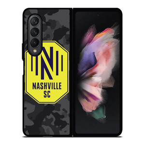 NASHVILLE SC MLS BLACK CAMO Samsung Galaxy Z Fold 3 Case Cover