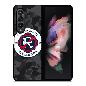 NEW ENGLAND REVOLUTION MLS BLACK CAMO Samsung Galaxy Z Fold 3 Case Cover