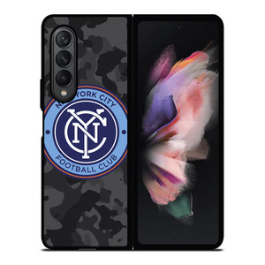 NEW YORK CITY FC MLS BLACK CAMO Samsung Galaxy Z Fold 3 Case Cover NEW YORK CITY FC MLS BLACK CAMO Samsung Galaxy Z Fold 3 Case Cover