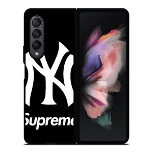 NEW YORK YANKEES X SUPREME Samsung Galaxy Z Fold 3 Case Cover NEW YORK YANKEES X SUPREME Samsung Galaxy Z Fold 3 Case Cover