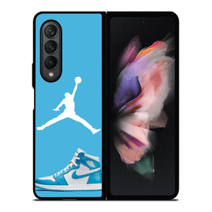 NIKE AIR JORDAN BLUE Samsung Galaxy Z Fold 3 Case Cover