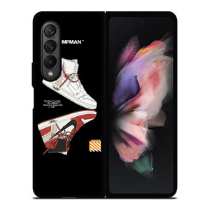 NIKE AIR JORDAN JUMPMAN OFF WHITE Samsung Galaxy Z Fold 3 Case Cover
