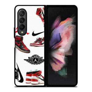 NIKE AIR JORDAN SHOES COLLAGE Samsung Galaxy Z Fold 3 Case Cover NIKE AIR JORDAN SHOES COLLAGE Samsung Galaxy Z Fold 3 Case Cover