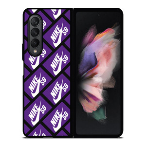 NIKE SB SKATEBOARD BOX PATTERN PURPLE Samsung Galaxy Z Fold 3 Case Cover NIKE SB SKATEBOARD BOX PATTERN PURPLE Samsung Galaxy Z Fold 3 Case Cover
