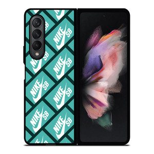 NIKE SB SKATEBOARD BOX PATTERN TURQUOISE Samsung Galaxy Z Fold 3 Case Cover NIKE SB SKATEBOARD BOX PATTERN TURQUOISE Samsung Galaxy Z Fold 3 Case Cover