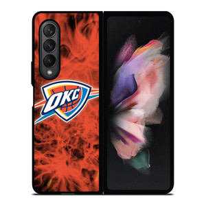 OKLAHOMA CITY THUNDERS BASKETBALL NBA FIRE Samsung Galaxy Z Fold 3 Case Cover OKLAHOMA CITY THUNDERS BASKETBALL NBA FIRE Samsung Galaxy Z Fold 3 Case Cover