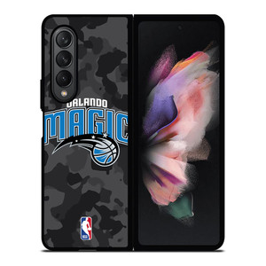 ORLANDO MAGIC BLACK CAMO Samsung Galaxy Z Fold 3 Case Cover ORLANDO MAGIC BLACK CAMO Samsung Galaxy Z Fold 3 Case Cover
