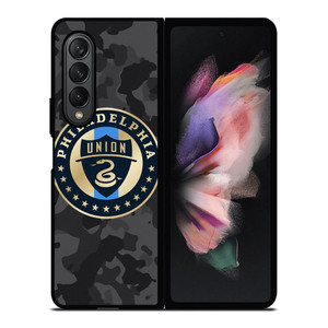 PHILADELPHIA UNION MLS BLACK CAMO Samsung Galaxy Z Fold 3 Case Cover PHILADELPHIA UNION MLS BLACK CAMO Samsung Galaxy Z Fold 3 Case Cover
