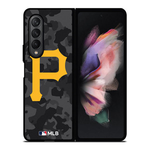 PITTSBURGH PIRATES BASEBALL BLACK CAMO Samsung Galaxy Z Fold 3 Case Cover