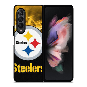 PITTSBURGH STEELERS NFL FIRE Samsung Galaxy Z Fold 3 Case Cover PITTSBURGH STEELERS NFL FIRE Samsung Galaxy Z Fold 3 Case Cover