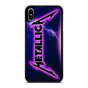 METALLICA ROCK BAND VIOLET LIGHTNING iPhone XS Max Case Cover METALLICA ROCK BAND VIOLET LIGHTNING iPhone XS Max Case Cover