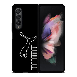 PUMA LOGO BLACK Samsung Galaxy Z Fold 3 Case Cover