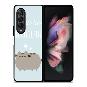PUSHEEN BEAUTIFUL CAT Samsung Galaxy Z Fold 3 Case Cover PUSHEEN BEAUTIFUL CAT Samsung Galaxy Z Fold 3 Case Cover