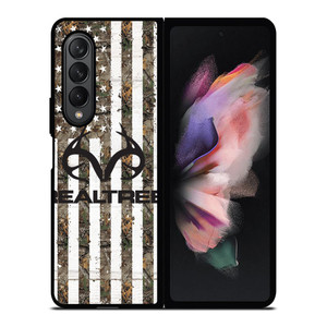 REALTREE AMERICAN FLAG LOGO Samsung Galaxy Z Fold 3 Case Cover REALTREE AMERICAN FLAG LOGO Samsung Galaxy Z Fold 3 Case Cover
