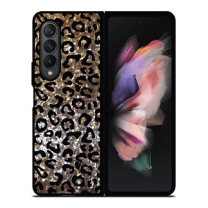 SPARKLY LEOPARD SKIN Samsung Galaxy Z Fold 3 Case Cover SPARKLY LEOPARD SKIN Samsung Galaxy Z Fold 3 Case Cover