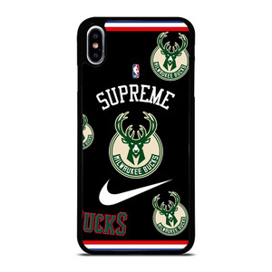 MILWAUKEE BUCKS NBA X SUPREME NIKE iPhone XS Max Case Cover MILWAUKEE BUCKS NBA X SUPREME NIKE iPhone XS Max Case Cover