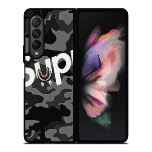 SUPREME BAPE SHARK Samsung Galaxy Z Fold 3 Case Cover SUPREME BAPE SHARK Samsung Galaxy Z Fold 3 Case Cover