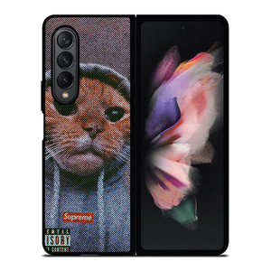 SUPREME CUTE CAT 2 Samsung Galaxy Z Fold 3 Case Cover SUPREME CUTE CAT 2 Samsung Galaxy Z Fold 3 Case Cover