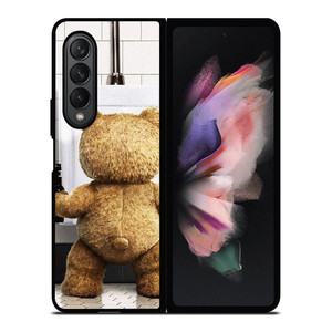 TED BEAR FUNNY Samsung Galaxy Z Fold 3 Case Cover TED BEAR FUNNY Samsung Galaxy Z Fold 3 Case Cover