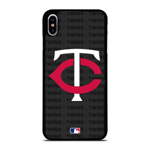 MINNESOTA TWINS BASEBALL BLACK iPhone XS Max Case Cover MINNESOTA TWINS BASEBALL BLACK iPhone XS Max Case Cover