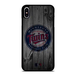 MINNESOTA TWINS BASEBALL MLB WOOD LOGO iPhone XS Max Case Cover