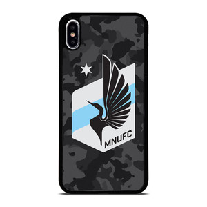 MINNESOTA UNITED FC MLS BLACK CAMO iPhone XS Max Case Cover MINNESOTA UNITED FC MLS BLACK CAMO iPhone XS Max Case Cover