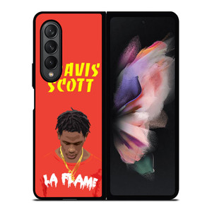 TRAVIS SCOTT LA FLAME Samsung Galaxy Z Fold 3 Case Cover TRAVIS SCOTT LA FLAME Samsung Galaxy Z Fold 3 Case Cover