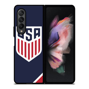 UNITED STATES SOCCER USMNT NAVY Samsung Galaxy Z Fold 3 Case Cover UNITED STATES SOCCER USMNT NAVY Samsung Galaxy Z Fold 3 Case Cover