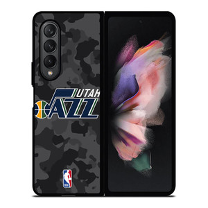 UTAH JAZZ BLACK CAMO Samsung Galaxy Z Fold 3 Case Cover