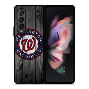 WASHINGTON NATIONALS BASEBALL MLB WOOD LOGO Samsung Galaxy Z Fold 3 Case Cover WASHINGTON NATIONALS BASEBALL MLB WOOD LOGO Samsung Galaxy Z Fold 3 Case Cover