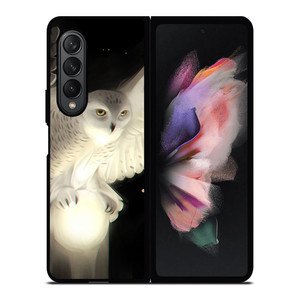 WHITE WOL CUTE Samsung Galaxy Z Fold 3 Case Cover WHITE WOL CUTE Samsung Galaxy Z Fold 3 Case Cover