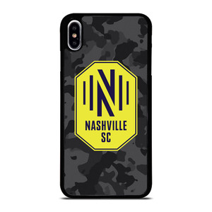 NASHVILLE SC MLS BLACK CAMO iPhone XS Max Case Cover NASHVILLE SC MLS BLACK CAMO iPhone XS Max Case Cover