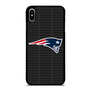 NEW ENGLAND PATRIOTS FOOTBALL TEXT iPhone XS Max Case Cover