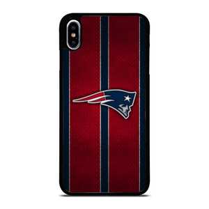 NEW ENGLAND PATRIOTS NFL METAL STRIPE iPhone XS Max Case Cover NEW ENGLAND PATRIOTS NFL METAL STRIPE iPhone XS Max Case Cover
