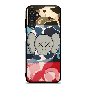 BAPE CAMO KAWS Samsung Galaxy A14 Case Cover BAPE CAMO KAWS Samsung Galaxy A14 Case Cover