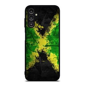 JAMAICAN FLAG SPLASH Samsung Galaxy A14 Case Cover JAMAICAN FLAG SPLASH Samsung Galaxy A14 Case Cover