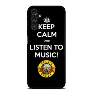 KEEP CALM AND LISTEN GUNS N ROSES Samsung Galaxy A14 Case Cover