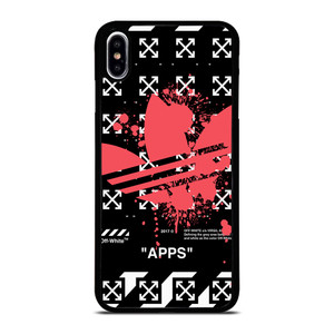 OFF WHITE X ADIDAS RED iPhone XS Max Case Cover