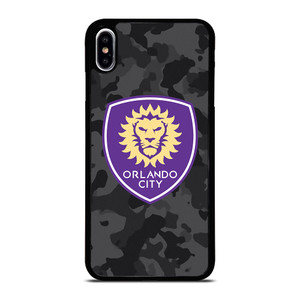 ORLANDO CITY SC MLS BLACK CAMO iPhone XS Max Case Cover ORLANDO CITY SC MLS BLACK CAMO iPhone XS Max Case Cover