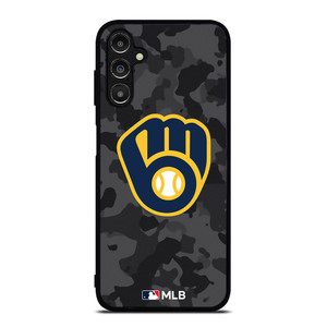 MILWAUKEE BREWERS BASEBALL BLACK CAMO Samsung Galaxy A14 Case Cover