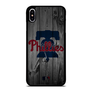 PHILADELPHIA PHILLIES BASEBALL MLB WOOD LOGO iPhone XS Max Case Cover