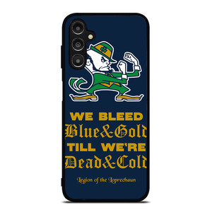 NOTRE DAME BLEED BLUE AND GOLD Samsung Galaxy A14 Case Cover
