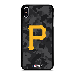 PITTSBURGH PIRATES BASEBALL BLACK CAMO iPhone XS Max Case Cover PITTSBURGH PIRATES BASEBALL BLACK CAMO iPhone XS Max Case Cover