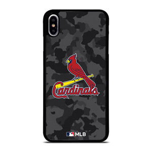 SAINT LOUIS CARDINALS BASEBALL BLACK CAMO iPhone XS Max Case Cover