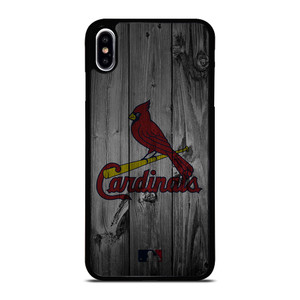 SAINT LOUIS CARDINALS BASEBALL MLB WOOD LOGO iPhone XS Max Case Cover