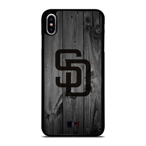 SAN DIEGO PADRES BASEBALL MLB WOOD LOGO iPhone XS Max Case Cover SAN DIEGO PADRES BASEBALL MLB WOOD LOGO iPhone XS Max Case Cover