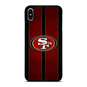 SAN FRANCISCO 49ERS NFL METAL STRIPE iPhone XS Max Case Cover SAN FRANCISCO 49ERS NFL METAL STRIPE iPhone XS Max Case Cover