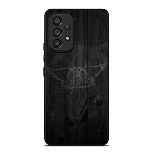 AEROSMITH ROCK BAND WOODEN LOGO Samsung Galaxy A53 Case Cover